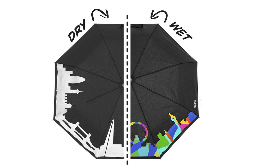 Umbrella with London Skyline graphic